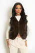Faux Fur Open Waistcoat 