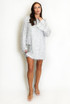 Faux Feather Sequin Shift Dress
