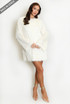 Faux Feather Sequin Shift Dress