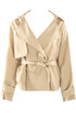 Belted Short Trench Coat