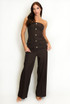 Textured Straight Leg Trousers