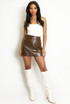 Vinyl Mini Skirt