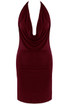 Drape Halterneck Mini Dress