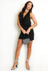 Drape Halterneck Mini Dress