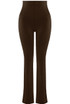 Sculpted Waist Flare Trousers Sculpted Waist Flare Trousers