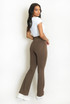 Sculpted Waist Flare Trousers Sculpted Waist Flare Trousers