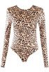 Leopard Long Sleeves Bodysuit