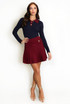 Fine Knit Pleated Mini Skirt