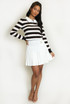 Fine Knit Pleated Mini Skirt