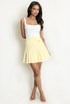 Fine Knit Pleated Mini Skirt