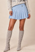Fine Knit Pleated Mini Skirt