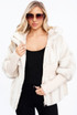  Faux Fur Hooded Puffer Jacket 
