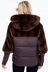  Faux Fur Hooded Puffer Jacket 