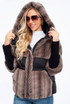  Faux Fur Hooded Puffer Jacket 