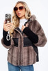  Faux Fur Hooded Puffer Jacket 