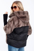  Faux Fur Hooded Puffer Jacket 