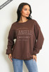 Embroidered Slogan Sweatshirt