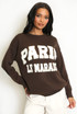Paris Embossed Jumper