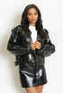 Vinyl Biker Jacket