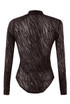 Zebra Mesh Twist Front Bodysuit