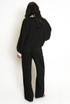 Lurex Contrast Cardigan And Trouser Set