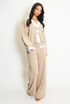 Lurex Contrast Cardigan And Trouser Set