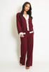 Lurex Contrast Cardigan And Trouser Set