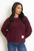 Slogan Tag Wool Blend Jumper