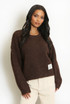 Slogan Tag Wool Blend Jumper
