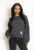 Slogan Tag Wool Blend Jumper
