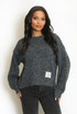 Slogan Tag Wool Blend Jumper