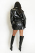 Vinyl Biker Jacket and Mini Skirt
