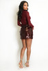 Sequinned Mini Skirt