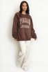 Paris Embroidered Slogan Sweatshirt