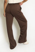 Pintuck Studded Wide Leg Trousers