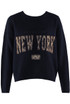 New York Slogan Wool Jumper