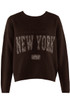New York Slogan Wool Jumper