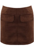 Suede A-Line Mini Skirt