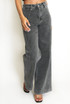 Front Seam Wide Leg Denim Jeans
