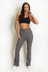 Soft Knit Ribbed Flare Legging