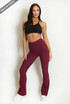 Soft Knit Ribbed Flare Legging
