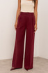 Tailored Pin Tuck Wide Leg Trousers