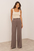 Tailored Pin Tuck Wide Leg Trousers