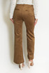 Faux Suede Flare Trousers 