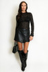 Raven Lace Sheer Top