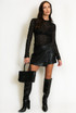 Raven Lace Sheer Top