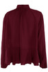 Ruffles Trim Frill Hem Blouse