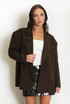 Stitch Detail Double Breasted Blazer