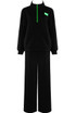 Slogan Tag Half Zip Jumper and Trouser Set