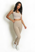 Taupe Fleece Lining Energy Legging